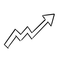 Growth Arrow: A dynamic, hand-drawn arrow pointing upwards, symbolizing progress, development, and upward trajectory.