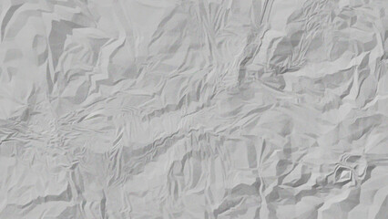 White and Gray Wrinkled Paper Texture – Crumpled Folded Background for Vintage, Grunge, and Minimal Design Projects
