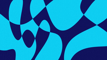 Abstract blue and dark navy fluid shapes with modern organic curves, seamless geometric pattern background for contemporary design and digital art projects.