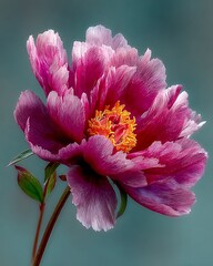Romantic pink peony symbolizing beauty and elegance high resolution picture