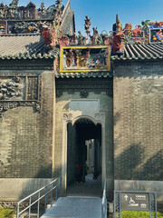 Figurines On Roof Of Baoguang Temple , Chengdu, Sichuan, China  . Chinese Architecture
