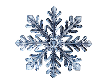 Detailed graphic of a complex snowflake