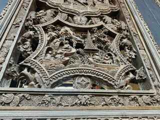 The unique door carvings of the Ancestral Temple of Chen Family