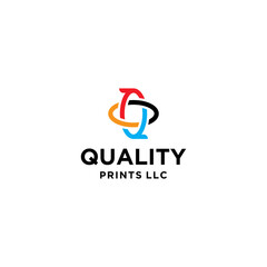 Fototapeta premium Digital print and printing logo design template. Vector illustration.