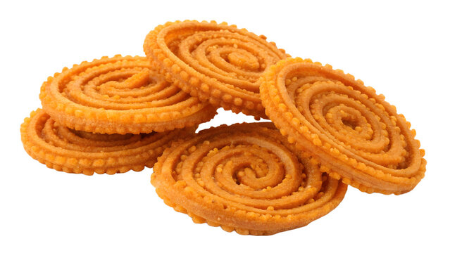 Crispy chakli PNG transparent festive Indian snack illustration
