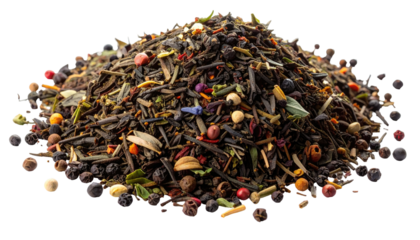 Colorful blend of dried herbs and spices
