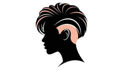 Vector Illustration of Group of Young People Profile Silhouettes Faces Boys and Girls AI EPS PNG