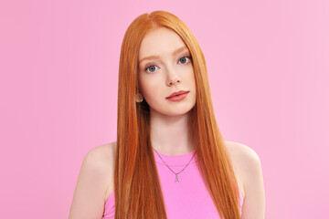 portrait redhair woman