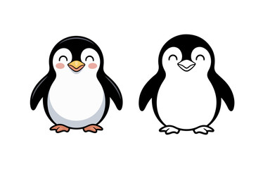 Fototapeta premium Smiling Baby Penguins