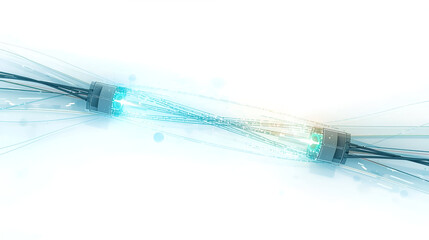 VPN connection visualization isolated on white background with secure online network access concept