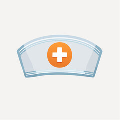 Obraz premium Nurse's Hat Icon: Medical Healthcare Symbol