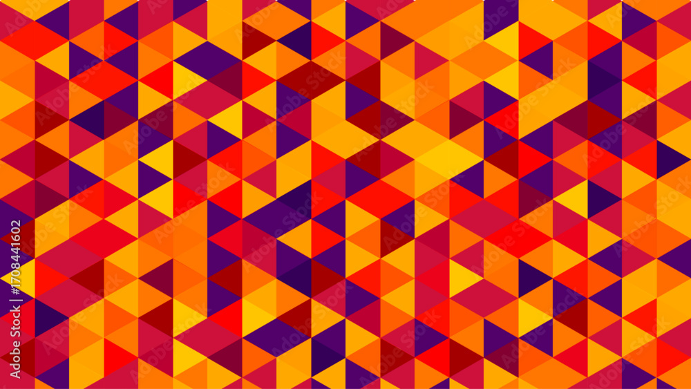Aufkleber abstract futuristic low‑poly gradient mosaic – bold polygonal geometric pattern for modern abstract 