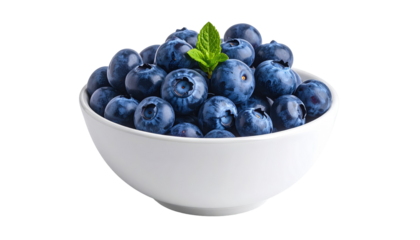 Fresh blueberries in a white bowl (1)