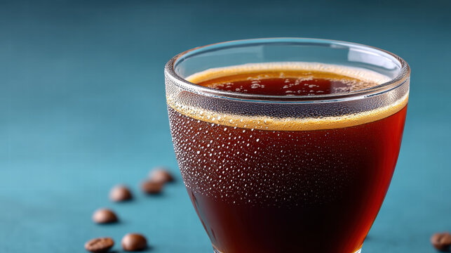 Instant coffee in clear glass shows growth in popularity across Asia and Africa with rich aroma and inviting warmth - Powered by Adobe