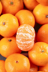 Fresh Small Satsuma Oranges Seedless Citrus Fruit with Peeled Segments