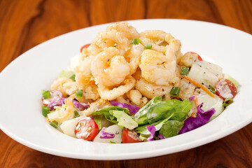 rice with shrimps and vegetables