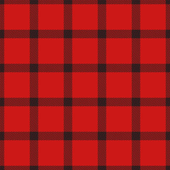 Merry textile pattern background, layout seamless fabric tartan. Image vector plaid texture check in dark and red colors.