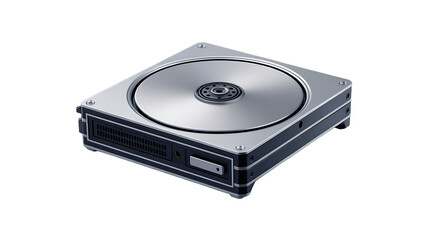 Fototapeta premium Sleek modern hard drive storage device, essential for data management and digital archiving