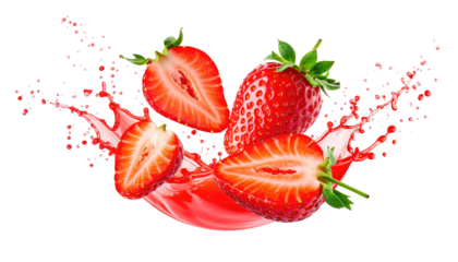 Fresh strawberries in a splash of juice (3)