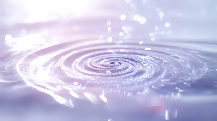 Beautiful Water Splashing and Ripples
