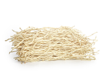 Fresh White Root Vegetables Bundle from Guizhou China on White Background