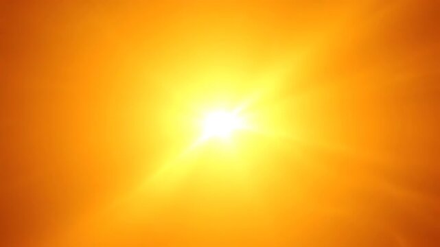 Bright Yellow Radiant Glow Sunburst Effect Pulses Slowly in a Seamlessly Looping Abstract Background meditation, light, zenith