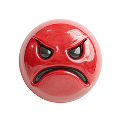 Red angry emoticon