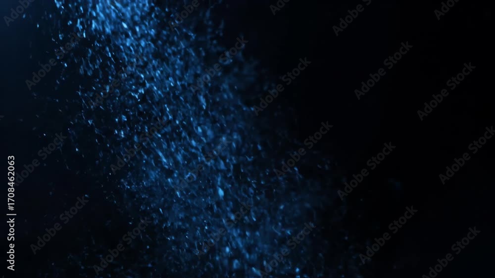 Canvas Prints dark blue background with particles