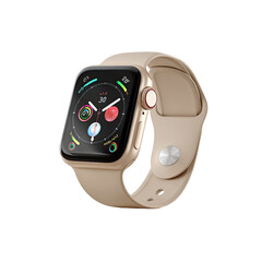 Sleek gold-toned smartwatch