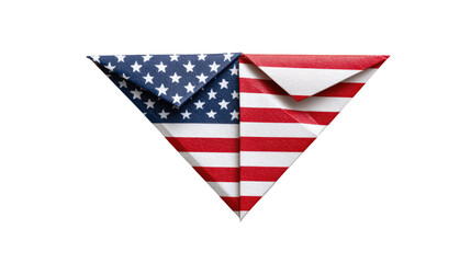 American flag origami triangle