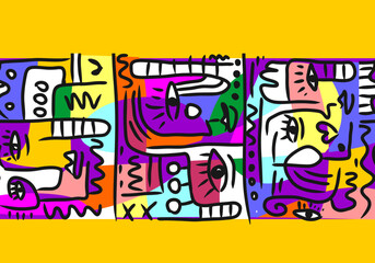 vector Illustration abstract eyes art