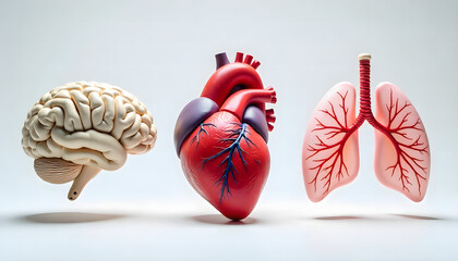 Naklejka premium anatomy of the human heart