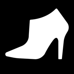 Ladies shoes icon.women's shoes footwear and elegant style and design trends.wedge heels sketch icon line art vector illustration.leather shoes heel icon black and white vector sign.