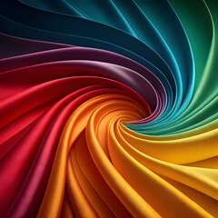 Swirling Rainbow Fabric Vortex Abstract Background With Vibrant Colors And Smooth Texture image photo Full HD 4K Video Download 2025 2026