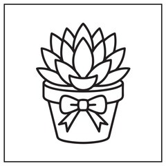 Potted Cuties Coloring Pages