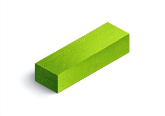 Isometric green rectangular prism