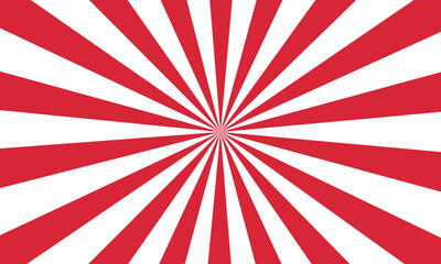 Radiant Red and White Sunburst Pattern Abstract Background Illustration