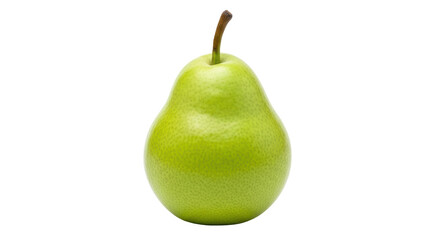 Isolated green pear is fresh and organic, a healthy vegetarian food source snack fruit