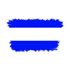 the flag of El Salvador with brush