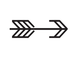 Creative Arrow Infographic Symbol in Clean Linear Artwork
