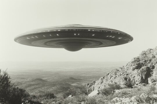 Fototapeta Retro black and white shot of historic urban environment