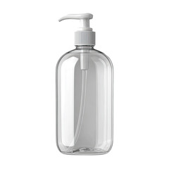 Clear plastic pump bottle