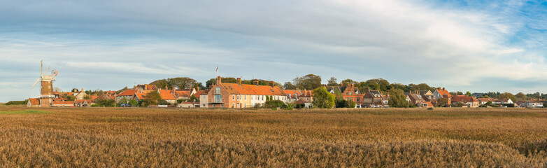 Cley Windmill village. Norfolk, UK