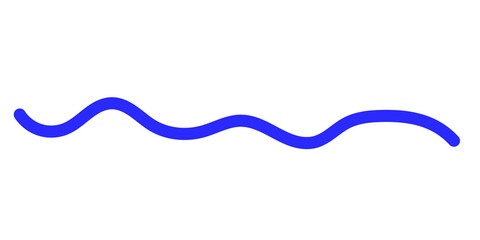 Blue wavy line