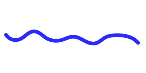 Blue wavy line