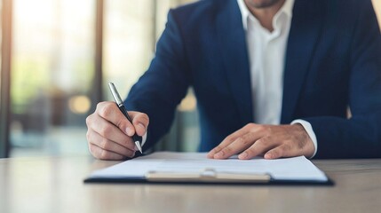 Financial planner with a client, pointing to a section of a document, clear explanation 