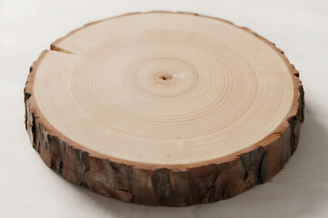 Rustic wooden slice perfect for craft projects, home decor, wedding invitations and rustic product photography.