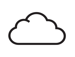 Minimal cloud pattern design with abstract clean vector art