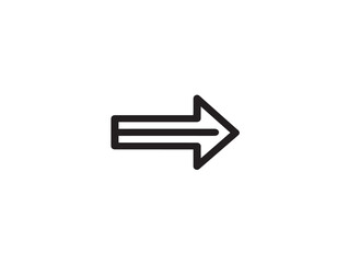 Modern cursor arrow illustration in stylish minimal line art
