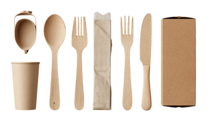 Eco-friendly disposable tableware set (1)